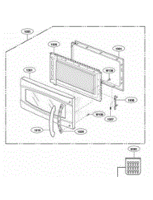 Door Parts parts for Lg Range JVM1790WKC from AppliancePartsPros.com