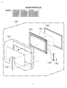 Door Parts parts for Lg Wall Oven JVM3160EFES from AppliancePartsPros.com