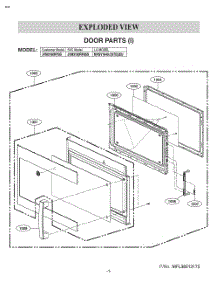 Door Parts parts for Lg Wall Oven JVM3160RFSS from AppliancePartsPros.com