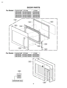 Door Parts parts for Lg Wall Oven JVM3162DJBB from AppliancePartsPros.com