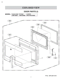 Door Parts parts for Lg Wall Oven JVM6172SKSS from AppliancePartsPros.com