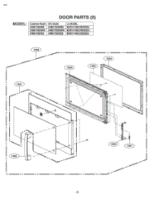 Door Parts parts for Lg Wall Oven JVM6175EKES from AppliancePartsPros.com