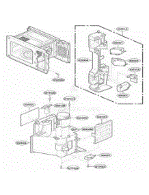 Latch Board Parts parts for Lg Range KCMC155JBL from AppliancePartsPros.com
