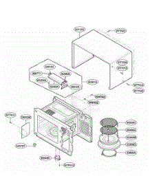Oven Cavity Parts parts for Lg Range KCMC155JBL from AppliancePartsPros.com