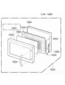 Door Parts parts for Lg Range KCMC155JSS from AppliancePartsPros.com