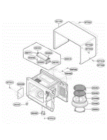 Oven Cavity Parts parts for Lg Range KCMC155JWH from AppliancePartsPros.com