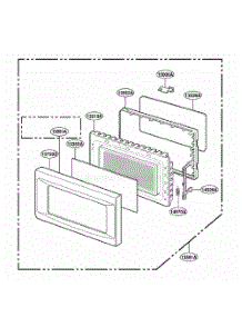 Door Parts parts for Lg Range KCMS135HBL0 from AppliancePartsPros.com