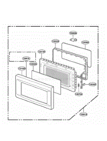 Door Parts parts for Lg Range KCMS135HBT0 from AppliancePartsPros.com
