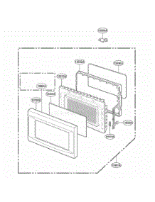 Door Parts parts for Lg Range KCMS145JBL1 from AppliancePartsPros.com