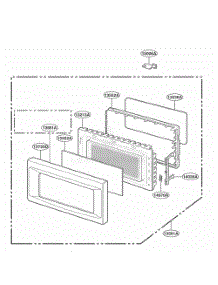 Door Parts parts for Lg Range KCMS145KBU from AppliancePartsPros.com