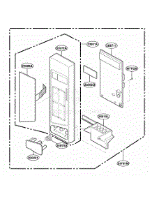 Control Panel Parts parts for Lg Range KCMS1555RBL from AppliancePartsPros.com