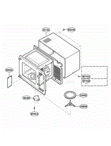 Oven Cavity Parts parts for Lg Range KCMS1555RBL from AppliancePartsPros.com