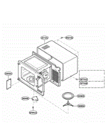 Oven Cavity Parts parts for Lg Range KCMS1555RBT from AppliancePartsPros.com