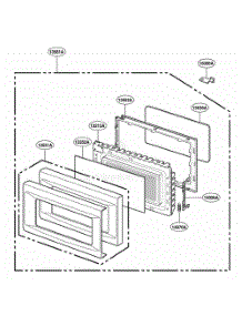 Door Parts parts for Lg Range KCMS1555RSS from AppliancePartsPros.com