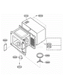 Oven Cavity Parts parts for Lg Range KCMS1555RSS from AppliancePartsPros.com