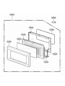 Door Parts parts for Lg Wall Oven KCMS1555RWH from AppliancePartsPros.com