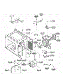 Interior Parts parts for Lg Wall Oven KCMS1555RWH from AppliancePartsPros.com