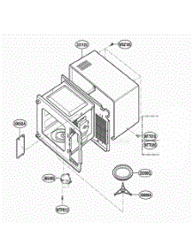 Oven Cavity Parts parts for Lg Wall Oven KCMS1555RWH from AppliancePartsPros.com