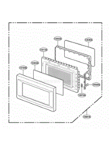 Door Parts parts for Lg Wall Oven KCMS185JBL from AppliancePartsPros.com