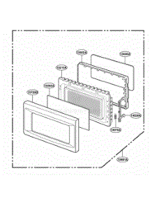 Door Parts parts for Lg Wall Oven KCMS185JBT from AppliancePartsPros.com
