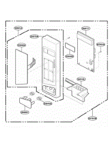 Control Panel Parts parts for Lg Range KCMS185JBT0 from AppliancePartsPros.com