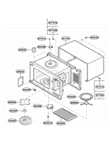 Oven Cavity Parts parts for Lg Range KCMS185JBT0 from AppliancePartsPros.com