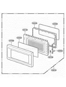 Door Parts parts for Lg Wall Oven KCMS185JWH from AppliancePartsPros.com