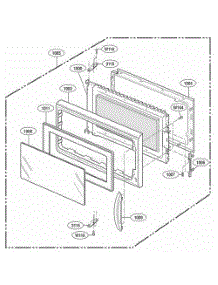 Door Parts parts for Lg Wall Oven KHMC107EBL from AppliancePartsPros.com