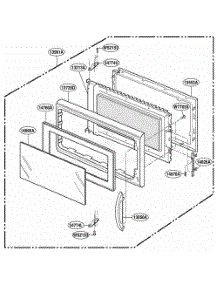Door Parts parts for Lg Range KHMC107EBLO from AppliancePartsPros.com