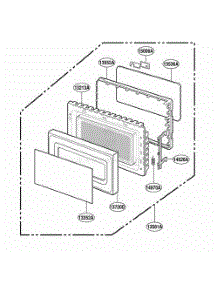 Door Parts parts for Lg Range KM362W from AppliancePartsPros.com