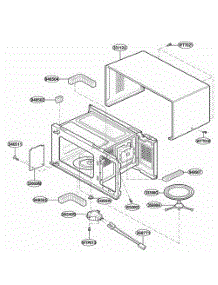 Oven Cavity Parts parts for Lg Range KM362W from AppliancePartsPros.com