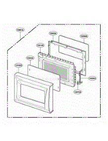 Door Parts parts for Lg Wall Oven KMA6512W from AppliancePartsPros.com