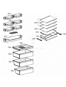 Main 3 parts for Lg Refrigerator LBNC10551W from AppliancePartsPros.com