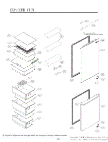 Section 2 parts for Lg Refrigerator LBNC12231W from AppliancePartsPros.com