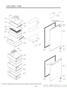 Section 2 parts for Lg Refrigerator LBNC12241P from AppliancePartsPros.com
