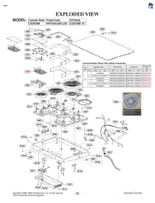 Exploded View parts for Lg Cooktop LCE3010SBE from AppliancePartsPros.com