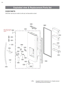 Section 4 parts for Lg Refrigerator LCFC26XSS from AppliancePartsPros.com