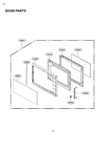 Door Parts parts for Lg Microwave LCRT1510SV from AppliancePartsPros.com