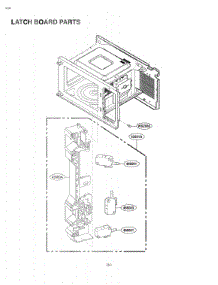 Latch Board Parts parts for Lg Microwave LCRT1510SV from AppliancePartsPros.com