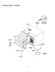 Oven Cavity Parts parts for Lg Microwave LCRT1510SV from AppliancePartsPros.com
