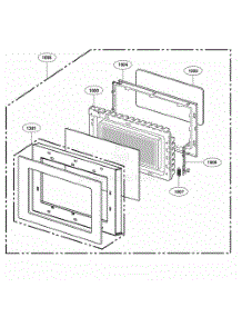 Door Parts parts for Lg Microwave LCS0712ST from AppliancePartsPros.com