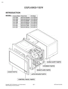 Door Parts parts for Lg Microwave LCS1112SW from AppliancePartsPros.com