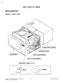 Door Parts parts for Lg Microwave LCS1410SW from AppliancePartsPros.com