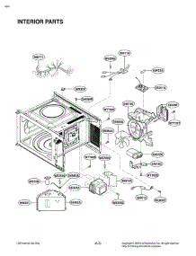 Interior Parts parts for Lg Microwave LCS1410SW from AppliancePartsPros.com