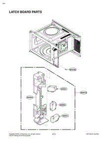 Latch Board Parts parts for Lg Microwave LCS1410SW from AppliancePartsPros.com