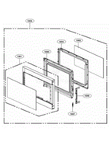 Door Parts parts for Lg Wall Oven LCS1413SW from AppliancePartsPros.com