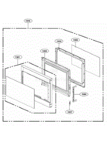 Door Parts parts for Lg Range LCS2045WBK from AppliancePartsPros.com