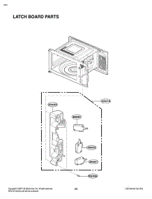 Latch Board Parts parts for Lg Microwave LCSP1110ST from AppliancePartsPros.com