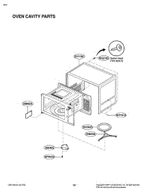 Oven Cavity Parts parts for Lg Microwave LCSP1110ST from AppliancePartsPros.com