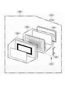 Door Parts parts for Lg Range LD10MPS from AppliancePartsPros.com